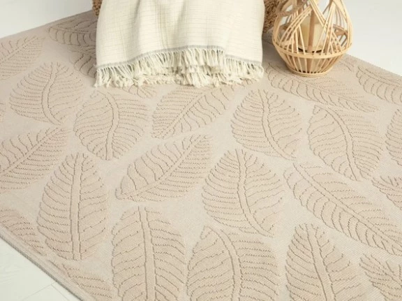 English Home Leafy Pamuklu Kilim 50x80 Cm Bej - 2