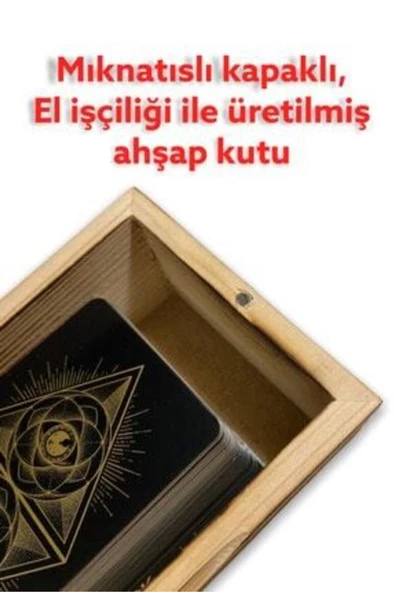Tarot Kartlaarı Ahşap Kutulu Ahşap Kutulu Tarot - 4