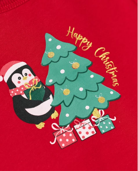 Kız Bebek Tütülü Ponponlu Yılbaşı Takımı - 11