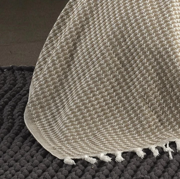 Piramit Çift Kişilik Yatak Örtüsü 200 x 230 cm Pike Pamuklu Koltuk Kanepe Örtüsü Püsküllü - 2