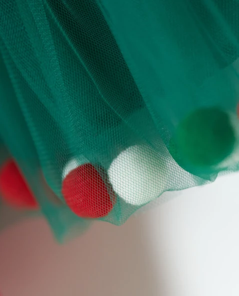 Kız Bebek Tütülü Ponponlu Yılbaşı Takımı - 6