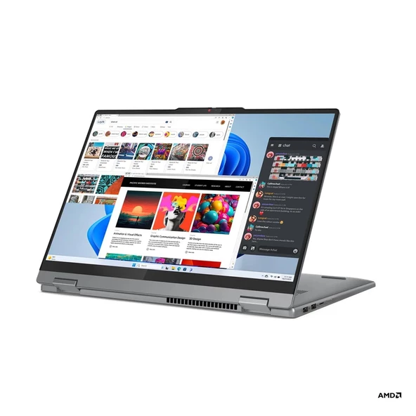 Lenovo IdeaPad 5 16AHP9 - Ryzen 7-8845HS - 16" Touch – 16GB Ram – 1TB SSD – Win11H – Q US İngilizce Klavye– 1Yıl Garanti