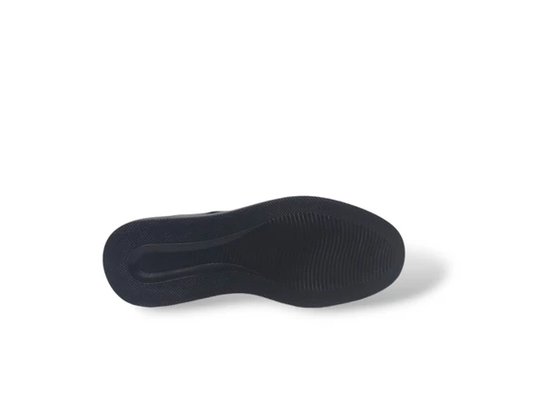 Zerhan 259 Erkek Siyah Bağcıklı Rugan Deri Casual Ayakkabı - Resim 5