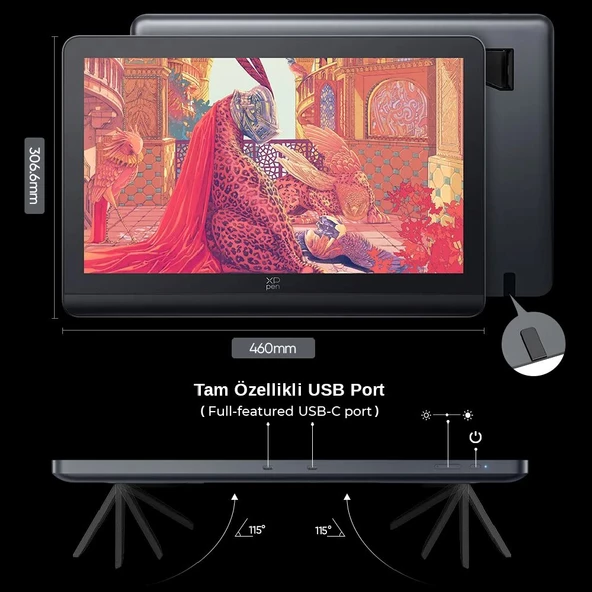 XP-Pen Artist Pro 19 Gen 2 4K Çözünürlük Grafik Ekran Tablet Dual 16K - 2