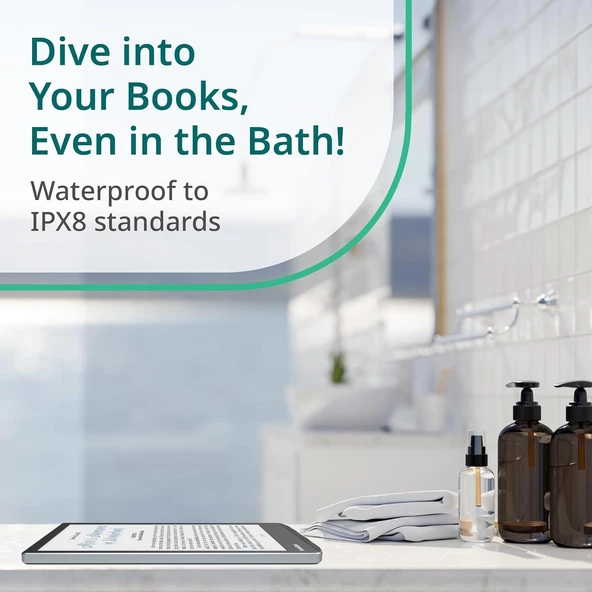 PocketBook InkPad Color 3 E-Kitap Okuyucu | 7.8'' Renkli E-Ink | Ayarlanabilir Akıllı Işık | Sesli Kitaplar ve Metinden Sese | Dahili Hoparlör | Stormy Sea - 6