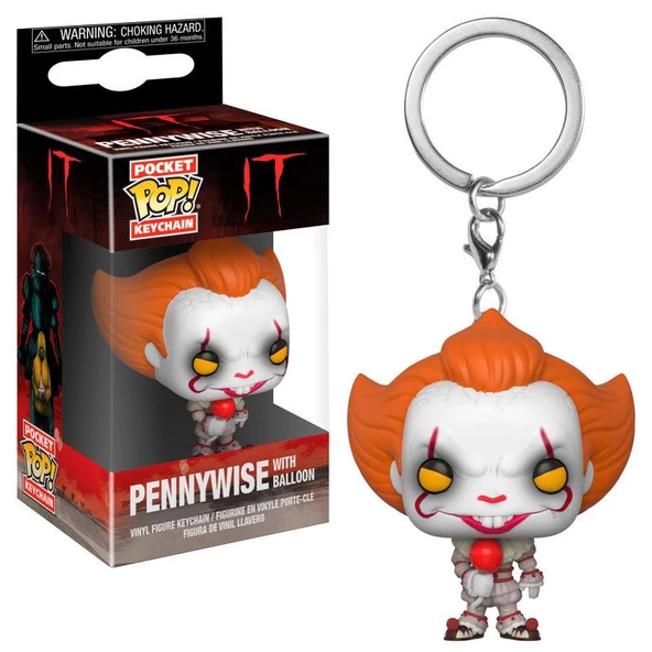 Funko Pop Pocket Keychain IT Pennywise With Balloon