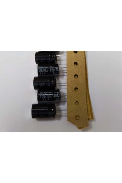 10mf 450v Kutuplu Kondansatör 4 Lü Paket Halinde - 1