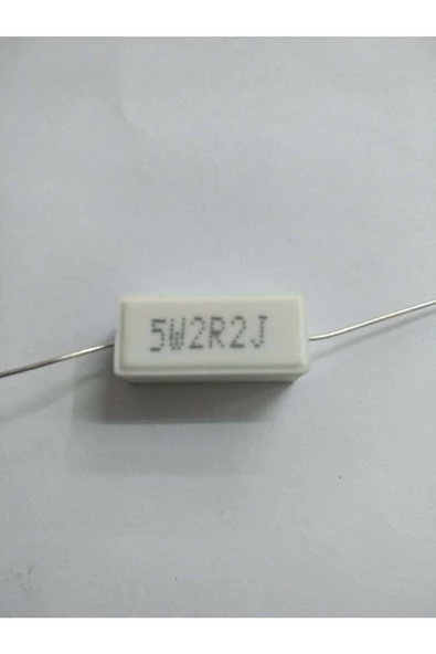 5 Watt 2r2 Taş Direnç=adet Olarak Satılır ürün görseli