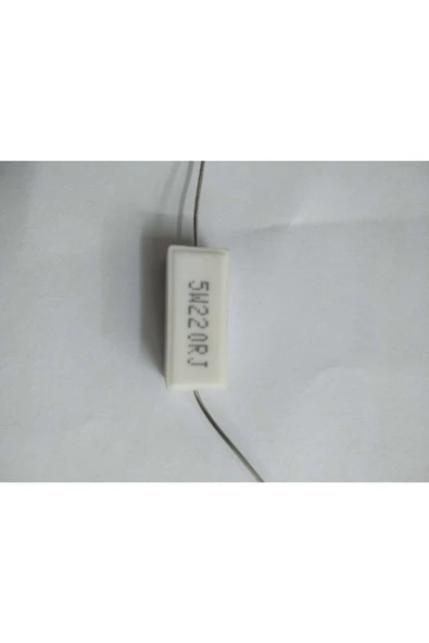 5 Watt 220r Taş Direnç=adet Olarak Satılır ürün görseli