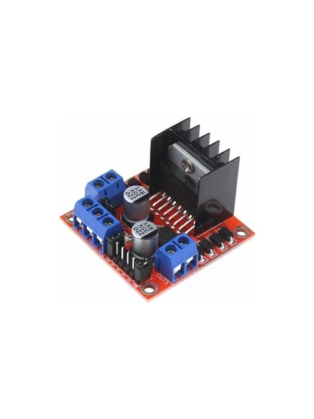 Arduino L298N Voltaj Regulatörlü Çift Motor Sürücü Kartı