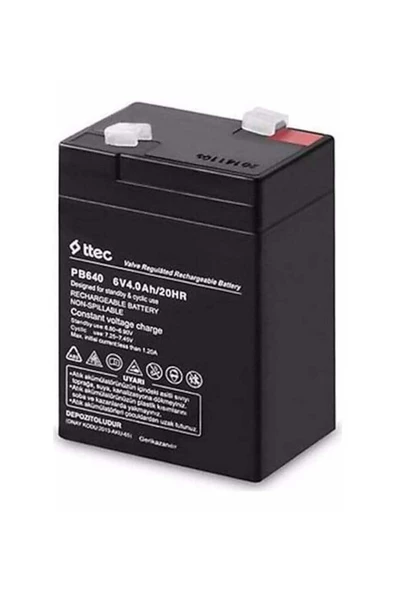 6 Volt 4 Amper Kuru Akü 6v 4a Üretim Ocak 2024 - 3