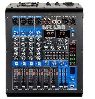 König Ka-4700 4 Kanal 2x350 Watt Usb Sd Kart Bluetooth Amfi Power Mixer Stüdyo Tipi Anfi