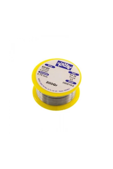 200gr Kurtel Lehim Teli 0.75mm 60/40 Kurşun Kalay Karışımı Lodos