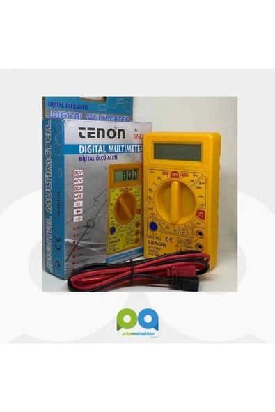 Dijital Multimetre Avometre Digital Ölçü Aleti Dt-830d Sarı Renk - Dijital Ölçüm Cihazları - 1 Yıl - 3