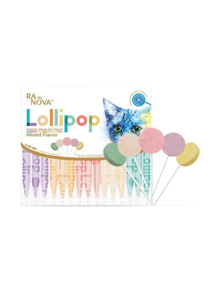 RA NOVA KEDİ LOLİPOP 15 ADET KARIŞIK ÇEŞİTLİ