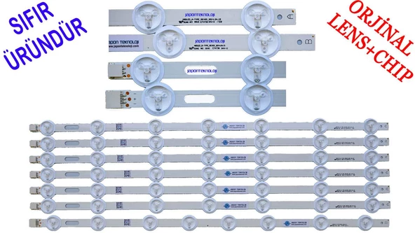 49DLED-A-TYPE VESTEL 49DLED-B-TYPE 6A – 1B VES490UNDL-2D-N01 , VES490UNDL-2D-N02 SIFIR Led Bar Takımı