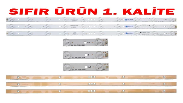 SANYO LE82S16HM, LE82S15HM, LED BAR, LE82S17HM LED BAR, NORDMENDE LE82N13HM LED BAR, 3BL-T6324102-001B, 3BL-T6324102-21, 3BL-T6324102-002B, 3BL-T6324102-002B LED BAR