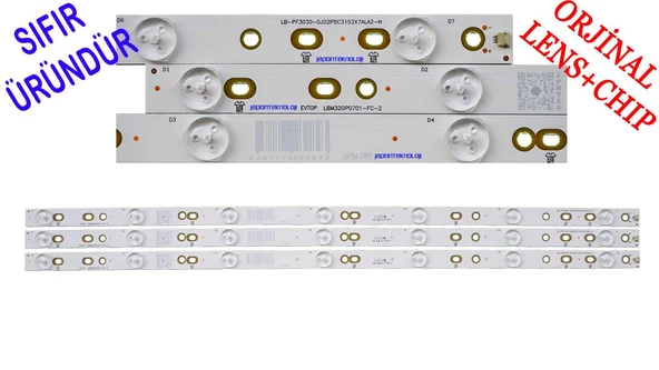 PHILIPS, 32PFS4132/12, 32PHK4309/12, 32PFK4309, 32PFK4100, 32PFK4101, 32PFK5300 LED BAR, BACKLIGHT, PANEL LEDLERİPHILIPS EVERTOP LBM320P0701-FC-2,