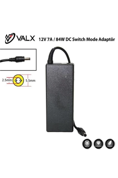 Valx Vps-127 12v 7a 84w Dc Adaptör 12v 7000 Mah Adaptör