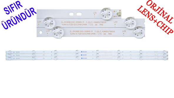 AWOX 43110, TELEFOX 43TFH4300 LED BAR BACKLIGHT , JL.D43081330-349AS-M, DLED43HD 3X8 1002 , 31.11.043000015 02 , AWOX U4300STR , AWX-10943ST , LED BAR