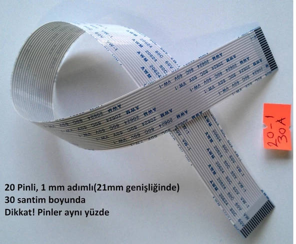 Awm 20624 80C 60V Vw-1 Flex Şerit Kablo 20-1-30A ürün görseli 1