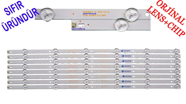 AWOX, U5600, LED BAR, 6MERCEKLİ OLAN, K550WDC1 A2 4708-K550WD-A2113N01 471R1P79 6LEDLİ 6V LED BAR BACKLIGHT, U5600STR/4K/S