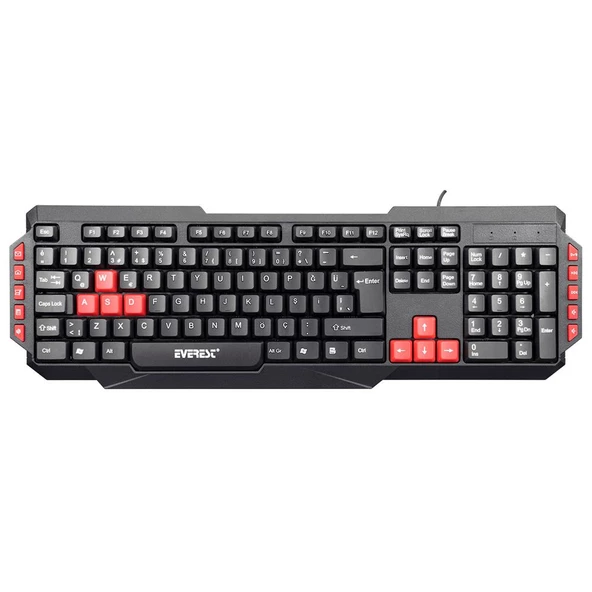 Everest ARMOR Siyah USB Q Gaming Oyuncu Klavyesi