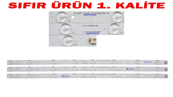 IC-A-HWAI32D235, ECHOM-32DB-4632DB008-A1, ECHOM-32DB-4632DB005-A1, E3-KL-B6, E2-KJ-B6, M320X13-E1-L, PREMİER PR 32B30, Led Bar, Panel Ledleri, Backligth