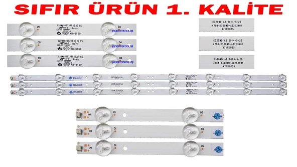K320WD , 4708-K320WD-A4213K01 , PREMIER LED BAR TAKIM , Premier PR32B80 LED BAR BACKLIGHT