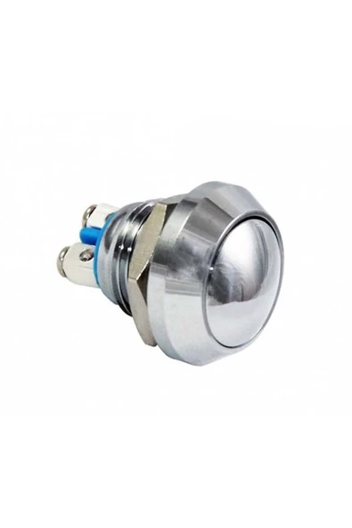 D81 12mm Metal Buton Yaylı Ledsiz