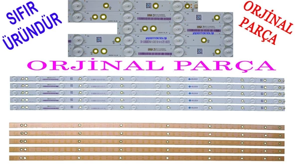 Philips, 43PUS6501/12 , 43PUS6101/12 , 43PUS6201/12, 43PUS7202, 43PUS6551, LED BAR TAKIMI, BACKLIGHT, PANEL LEDLERİ , LB43104 - Resim 2