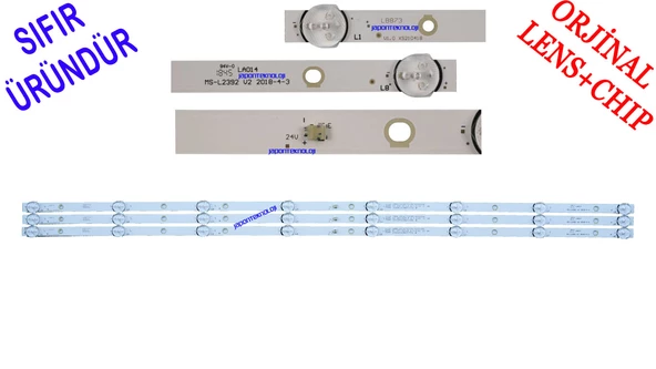 REDLİNE, PS43, LED BAR, MS-L2392 V2 , CX430DLEDM, T2S2HEVC, 80.2 Cm 8 Ledli Tv Led Bar