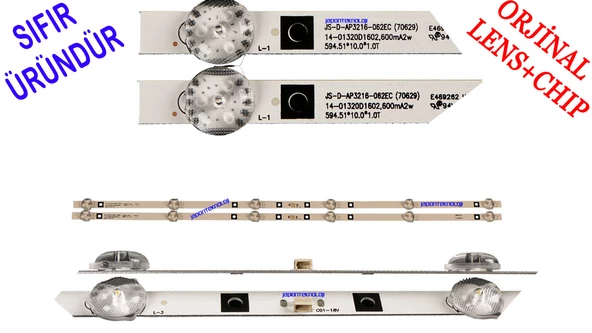 JS-D-AP3216-062EC - HL-24320A28-070 - 6 LEDLİ 59.5 CM, LED BAR, GENERAL 32D18A LED BAR,