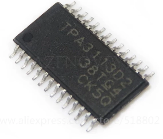 TPA3113D2, TPA3113 HTSSOP-28 SMD Entegre , AUDIO IC , 6WATT