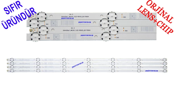 PHILIPS, 42PFS4012/12, 42PFS4012, LED BAR, BACKLIGHT , PANEL LEDLERİ, SVK420AJ1_WICOP_7LED_Rev03_20170504