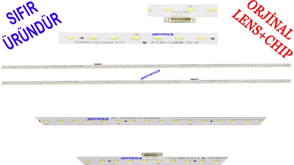 SONY, KD-55XE8505, KD-55XE8577, KD-55XE8096, KD-55XE7096, KD-55XE7005, LED BAR, PANEL LEDLERİ, STO550AN5_51LED_R, STO550AP5_51LED_L, LED BAR