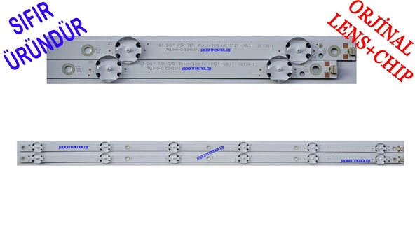 GJ-2K17 CSP-315 PITCH 109 01T38-1, PHILIPS 32PHS4112/12, 32PHS5505/62, 32PHS4112/62, LED BAR,  TPT315B5 PANEL LEDLERİ