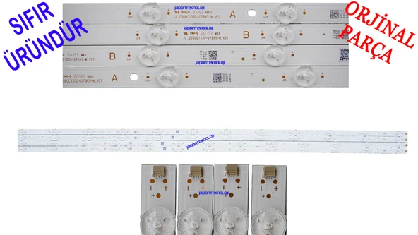 VESTEL, 58UD8200, 58U9500, 58U9400, TOSHIBA, 58UL3A63DT, LED BAR, JL.D580C1330-078AS-M_V01 , JL.D580D1330-078AS-M_V01 , LED BAR 4ADET
