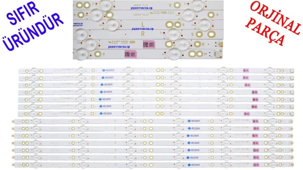 PHLIPS 65PUS6412/12 LED BACKLIGHT , 65PUS6523, 65PUS6162/12, 65PUS6262, 65PUS6703, 65PUS6753, LED BAR, LB65047 V1_03, LB65047 V1_03, TPT650UA-QVN06 ORJİNAL LED BAR