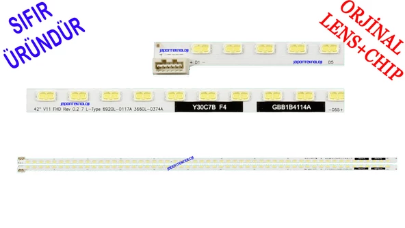 LG, 42LW570S, 42LW5500, 42LV375S, 42LV3550, PANEL LED BAR, 3660L-0374A, 6920L-0117B, 6920L-0117A, 42 V6 , 42" V11 FHD, BACKLIGHT