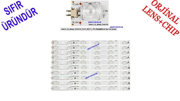 ARCELIK, BEKO, A42L8542, B42L8542, A42LW8477, B42LW8477, A42LB8477, B42LB8477, A42L8532, B42L8532, LED BAR, BACKLIGHT, Arcelik_42_athena