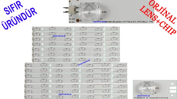 Arcelik_48_apollon ,  48L9562, 48VLX8585 , 48VLX8582 , A48LB9486 , B48LB9486 , G48L9563 , G48L9563 LED BAR