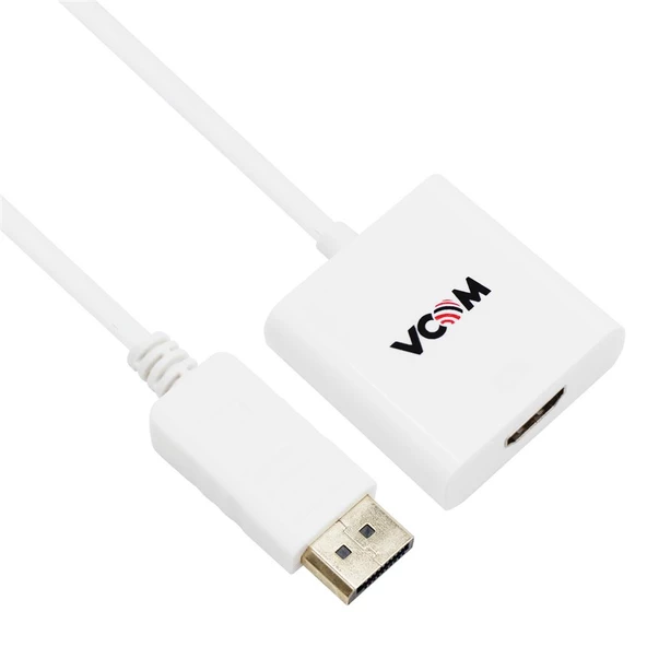 Vcom Beyaz Display Port Erkek To Hdmi Dişi Dönüştürücü