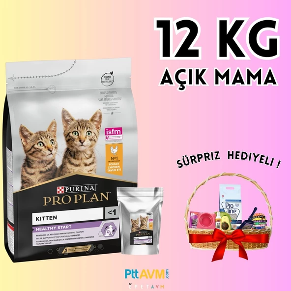 Proplan Kıtten Tavuklu Yavru Kedi Maması 10+2 Kg AÇIK MAMA - HEDİYELİ PAKET