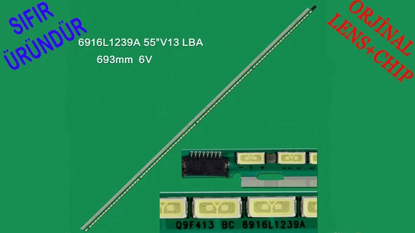 PANASONIC, TX-L55ETW60,  TX-L55DT60E, LED BAR, BACKLIGHT, 6922L-0079A, LC550EUD(FF)(F2), 55 V13 LBA REV 0.9 , 6916L-1239A - 2