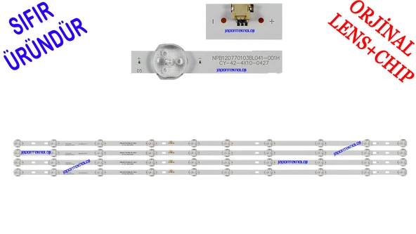 SUNNY, SN43LEDA88/0227, LED BAR, BACKLIGHT, PANEL LEDLERİ, 8D42-DNDL-M7410C, NPB12D770103BL041-001H, CY-42-4X10-0427