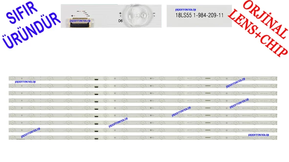 SONY, KD-55XF9005, LED BAR, BACKLIGHT, PANEL LEDLERİ, 18LS55, CCB 55 MBL-55030D915SN1/0, 1-984-209-11