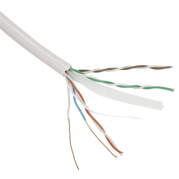 Vcom Utp Ca6 23 AWG 0.57CCA 100 Metre Gri Kablo