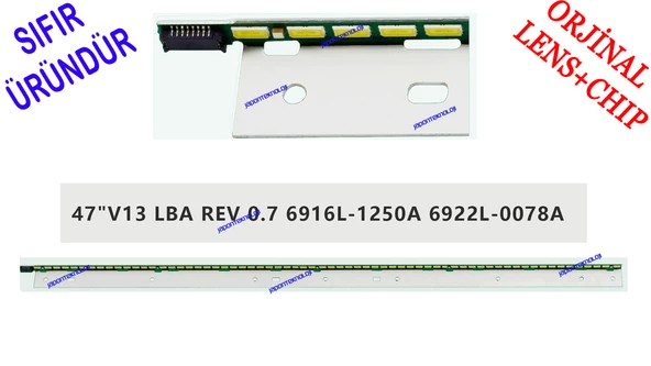 PANASONIC, TX-L47ETW60, LED BAR BACKLIGHT, 6922L-0078A, 6916L-1250A, 6916L1250A, 47 V13 LBA R 66LED 589MM