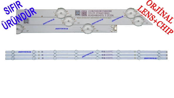 PHILIPS, 43PFS6805, 43PFS6805/12/ 43PFS6805/62, LED BAR. BACKLIGHT, EVERLIGHT LBM430M0801-FW-1(HF)(O), 210BZ08D0B338BH0BE,